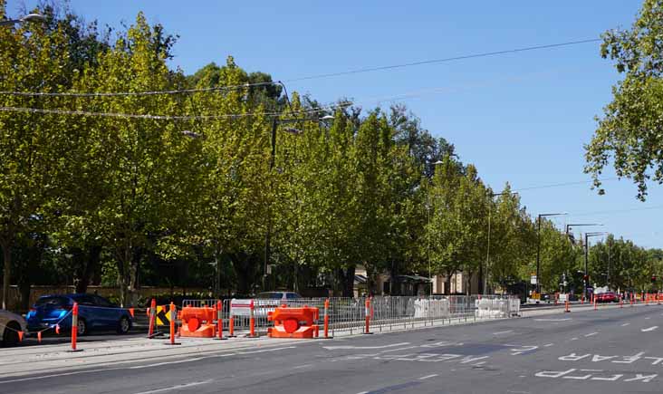 Adelaide Metro North Terrace track works